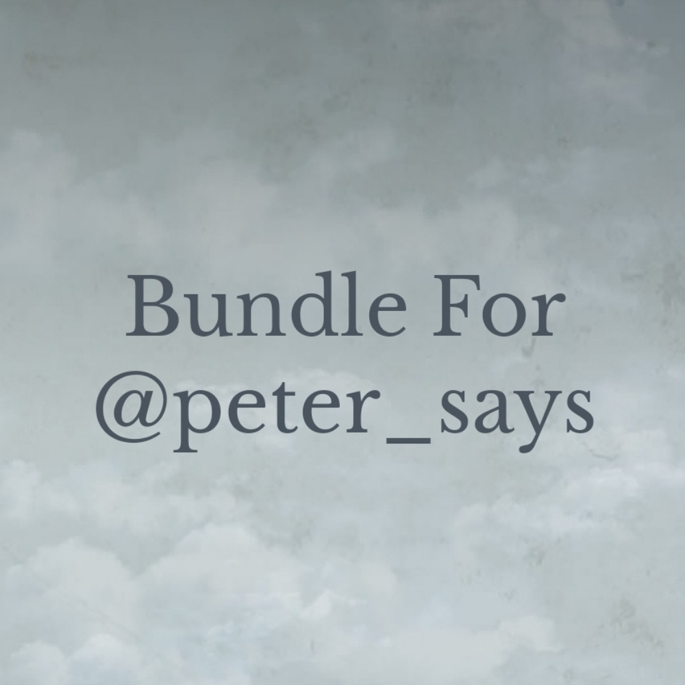 Bundle for @peter_says